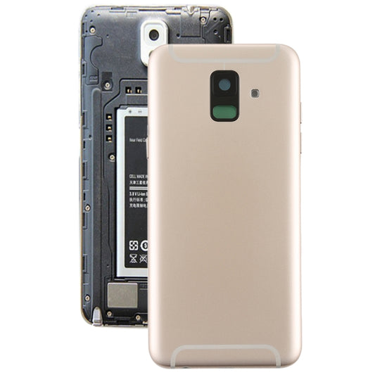 For Galaxy A6 (2018) / A600F Back Cover with Side Keys & Camera Lens (Gold) - Back Cover by PMC Jewellery | Online Shopping South Africa | PMC Jewellery