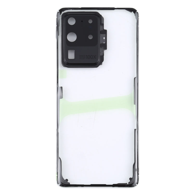 For Samsung Galaxy S20 Ultra SM-G988 SM-G988U SM-G988U1 SM-G9880 SM-G988B/DS SM-G988N SM-G988B SM-G988W Glass Transparent Battery Back Cover (Transparent) - Back Cover by PMC Jewellery | Online Shopping South Africa | PMC Jewellery