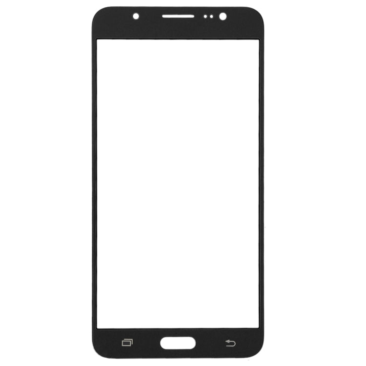 For Samsung Galaxy J7 (2016), J710F, J710FN, J710M/MN, J7108 10pcs Front Screen Outer Glass Lens (Black) - Outer Glass Lens by PMC Jewellery | Online Shopping South Africa | PMC Jewellery