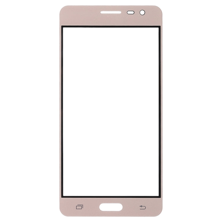 For Samsung Galaxy J3 Pro / J3110 10pcs Front Screen Outer Glass Lens (Gold) - Outer Glass Lens by PMC Jewellery | Online Shopping South Africa | PMC Jewellery