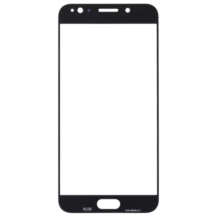 For Samsung Galaxy C8 / C7100, C7(2017) / J7+, C710F/DS 10pcs Front Screen Outer Glass Lens (White) - Outer Glass Lens by PMC Jewellery | Online Shopping South Africa | PMC Jewellery