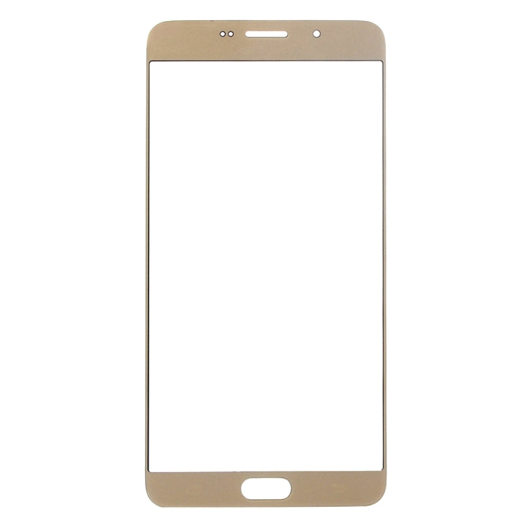 For Samsung Galaxy A9 (2016) / A900 10pcs Front Screen Outer Glass Lens (Gold) - Outer Glass Lens by PMC Jewellery | Online Shopping South Africa | PMC Jewellery