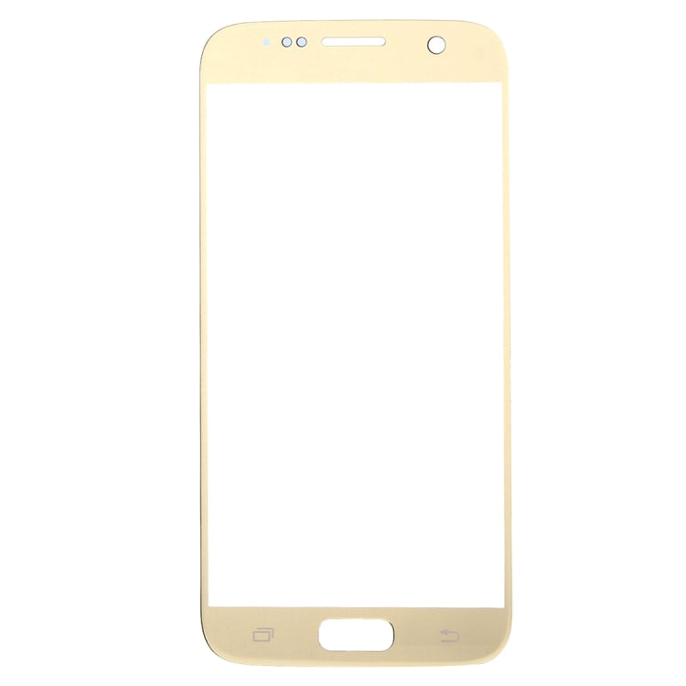 For Samsung Galaxy S7 / G930 10pcs Front Screen Outer Glass Lens (Gold) - Outer Glass Lens by PMC Jewellery | Online Shopping South Africa | PMC Jewellery