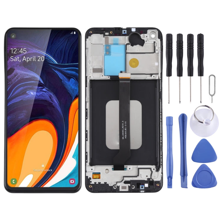 Original LCD Screen for Samsung Galaxy A60 SM-A606 Digitizer Full Assembly with Frame (Black) - LCD Screen by PMC Jewellery | Online Shopping South Africa | PMC Jewellery