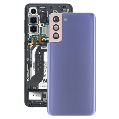 For Samsung Galaxy S21+ 5G Battery Back Cover with Camera Lens Cover (Purple) - Back Cover by PMC Jewellery | Online Shopping South Africa | PMC Jewellery