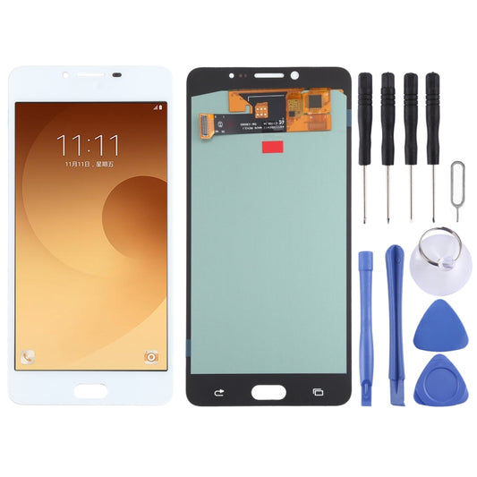 OLED Material LCD Screen and Digitizer Full Assembly for Samsung Galaxy C9 Pro SM-C9000/C900(White) - LCD Screen by PMC Jewellery | Online Shopping South Africa | PMC Jewellery