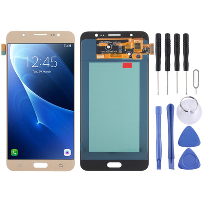 OLED LCD Screen for Samsung Galaxy J7 (2016) SM-J710 With Digitizer Full Assembly (Gold) - LCD Screen by PMC Jewellery | Online Shopping South Africa | PMC Jewellery