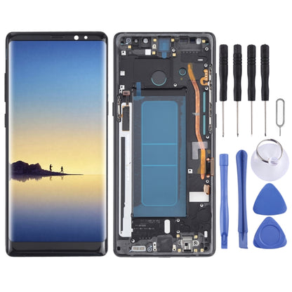 OLED LCD Screen for Samsung Galaxy Note 8 SM-N950 Digitizer Full Assembly with Frame (Black) - LCD Screen by PMC Jewellery | Online Shopping South Africa | PMC Jewellery