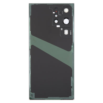 For Samsung Galaxy S23 Ultra SM-S918 Glass Battery Back Cover with Camera Lens Cover(Green) - Back Cover by PMC Jewellery | Online Shopping South Africa | PMC Jewellery