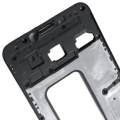 For Galaxy C5 Front Housing LCD Frame Bezel Plate (Black) - Frame Bezel Plate by PMC Jewellery | Online Shopping South Africa | PMC Jewellery