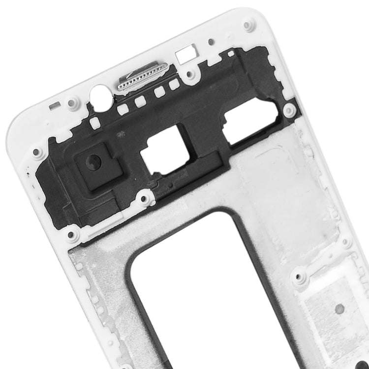 For Galaxy C5 Front Housing LCD Frame Bezel Plate (White) - Frame Bezel Plate by PMC Jewellery | Online Shopping South Africa | PMC Jewellery