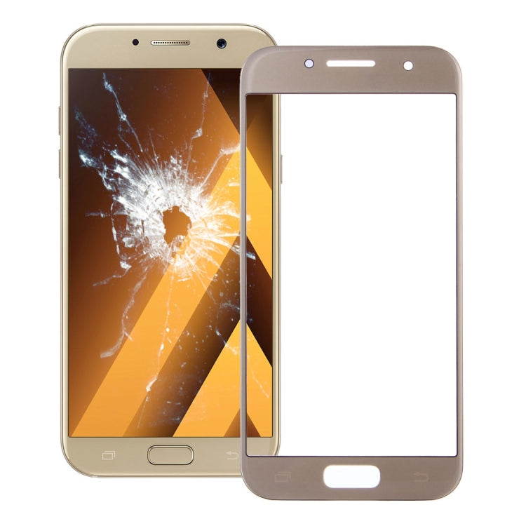 For Galaxy A3 (2017) / A320  Front Screen Outer Glass Lens (Gold) - Outer Glass Lens by PMC Jewellery | Online Shopping South Africa | PMC Jewellery