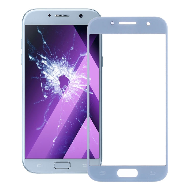 For Galaxy A3 (2017) / A320 Front Screen Outer Glass Lens (Blue) - Outer Glass Lens by PMC Jewellery | Online Shopping South Africa | PMC Jewellery