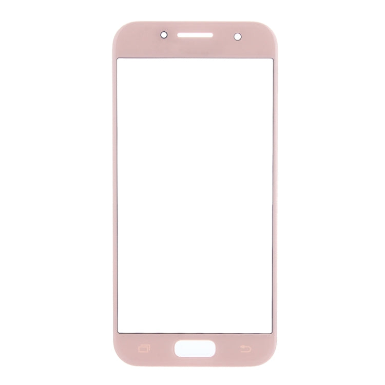 For Galaxy A5 (2017) / A520  Front Screen Outer Glass Lens (Pink) - Outer Glass Lens by PMC Jewellery | Online Shopping South Africa | PMC Jewellery