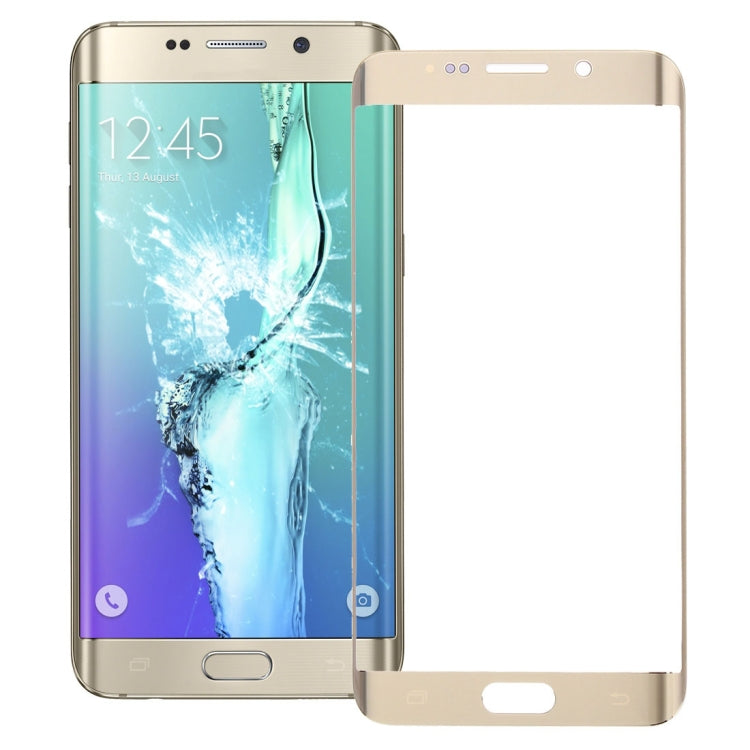 For Galaxy S6 Edge+ / G928  Front Screen Outer Glass Lens (Gold) - Outer Glass Lens by PMC Jewellery | Online Shopping South Africa | PMC Jewellery