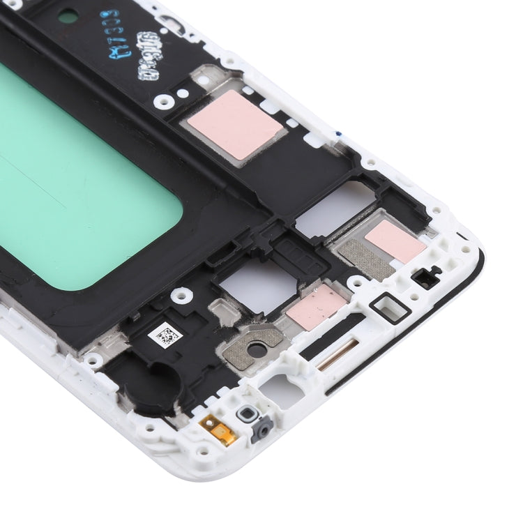 For Galaxy C5 Pro Front Housing LCD Frame Bezel (White) - Frame Bezel Plate by PMC Jewellery | Online Shopping South Africa | PMC Jewellery