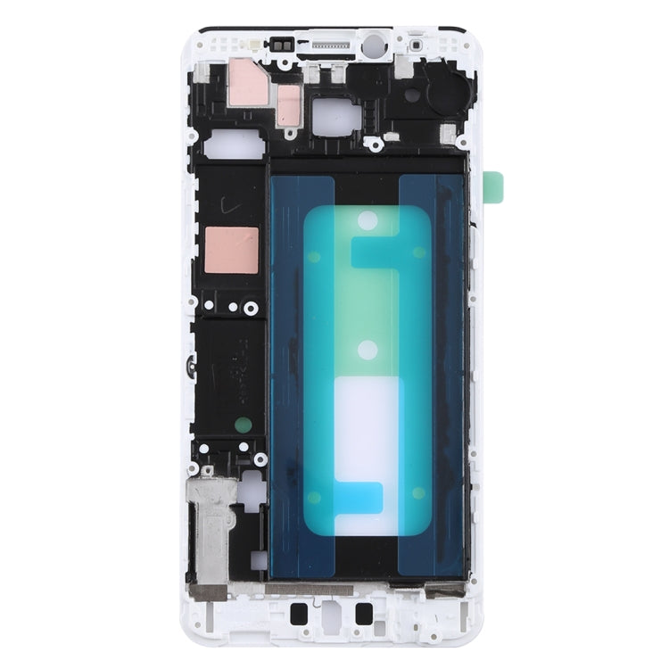 For Galaxy C7 Front Housing LCD Frame Bezel (White) - Frame Bezel Plate by PMC Jewellery | Online Shopping South Africa | PMC Jewellery