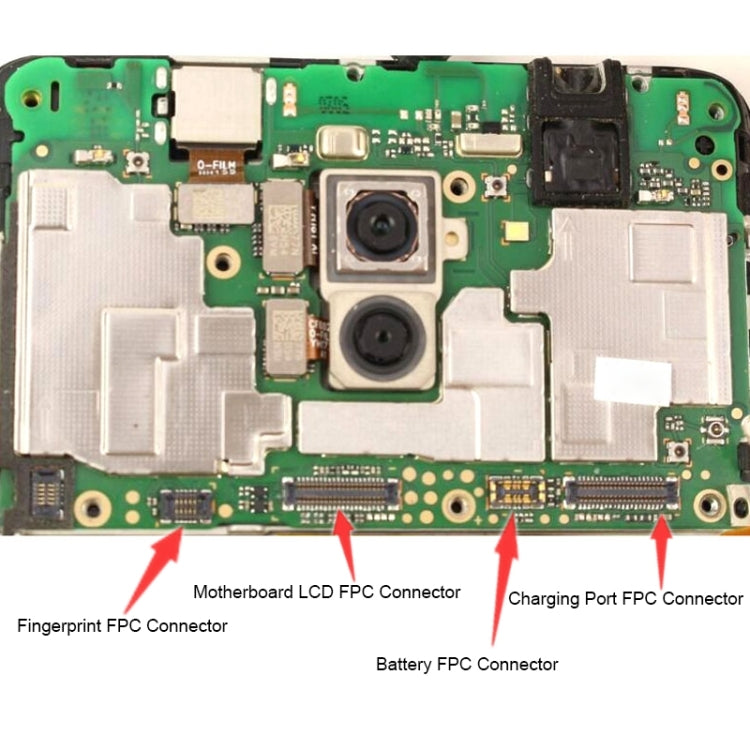 For Huawei Nova 3i / Nova 3 10PCS Motherboard LCD Display FPC Connector - FPC Connector by PMC TechLife | Online Shopping South Africa | PMC TechLife