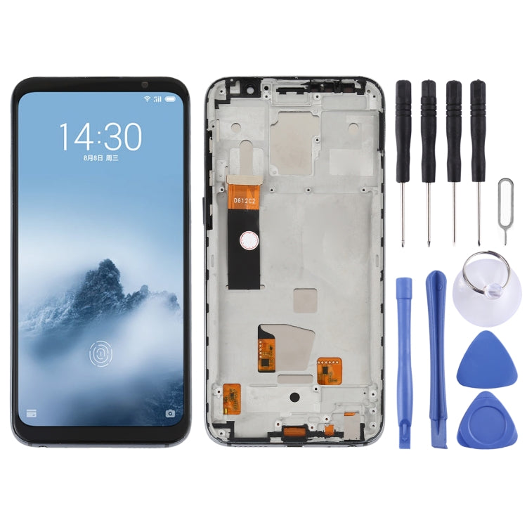 TFT LCD Screen for Meizu 16th Digitizer Full Assembly with Frame, Not Supporting Fingerprint Identification(Black) - LCD Screen by PMC Jewellery | Online Shopping South Africa | PMC Jewellery