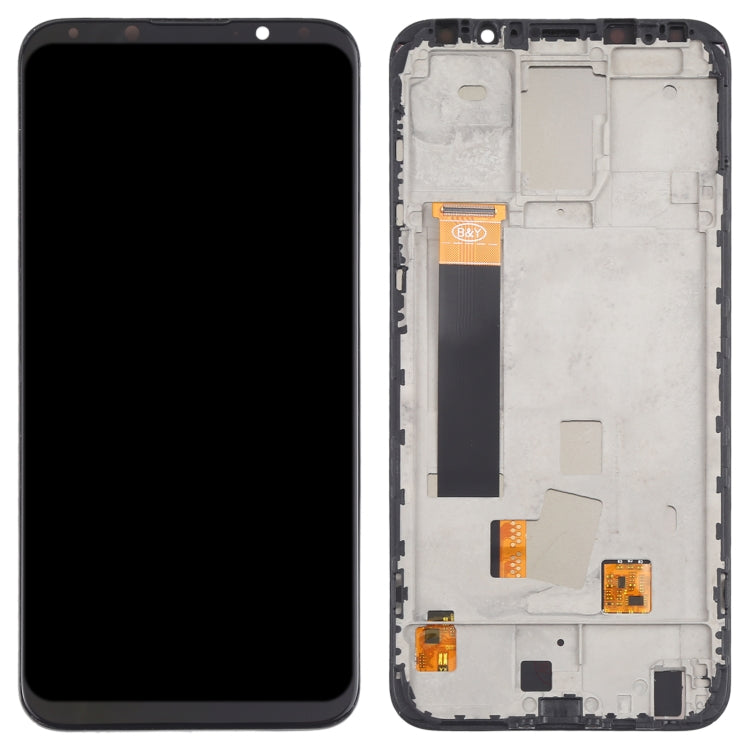 TFT LCD Screen for Meizu 16X Digitizer Full Assembly with Frame, Not Supporting Fingerprint Identification(Black) - LCD Screen by PMC Jewellery | Online Shopping South Africa | PMC Jewellery