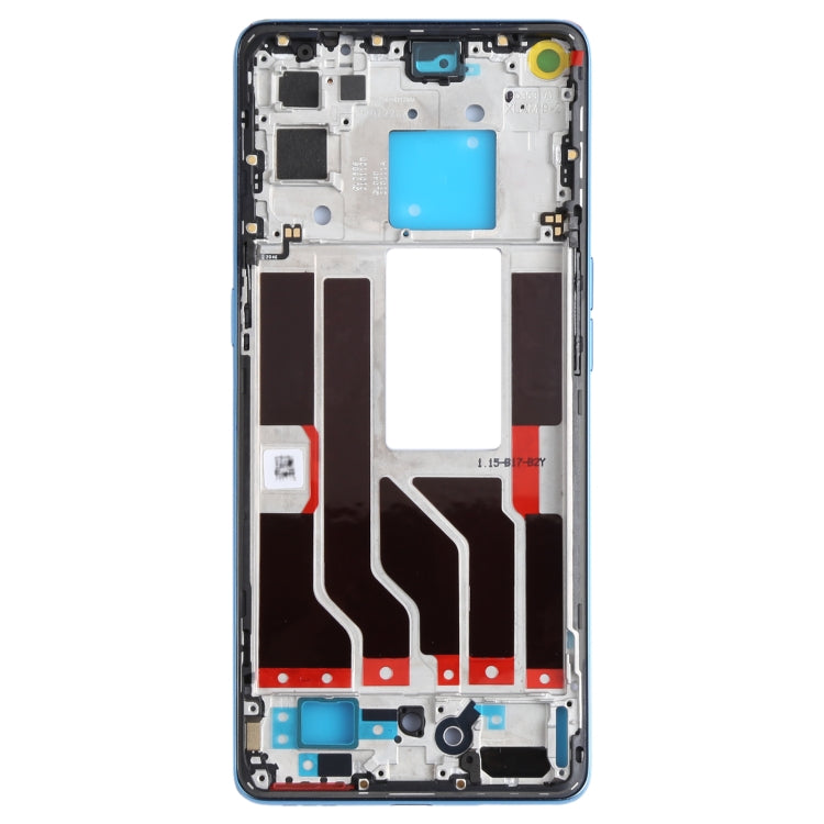 For OPPO Reno5 Pro 5G PDSM00, PDST00, CPH2201 Original Front Housing LCD Frame Bezel Plate (Blue) - Frame Bezel Plate by PMC Jewellery | Online Shopping South Africa | PMC Jewellery