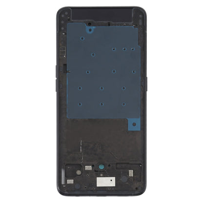 For OPPO Reno 5G/Reno 4G PCAM00 PCAT00 CPH1917 CPH1921 Front Housing LCD Frame Bezel Plate (Black) - Frame Bezel Plate by PMC Jewellery | Online Shopping South Africa | PMC Jewellery