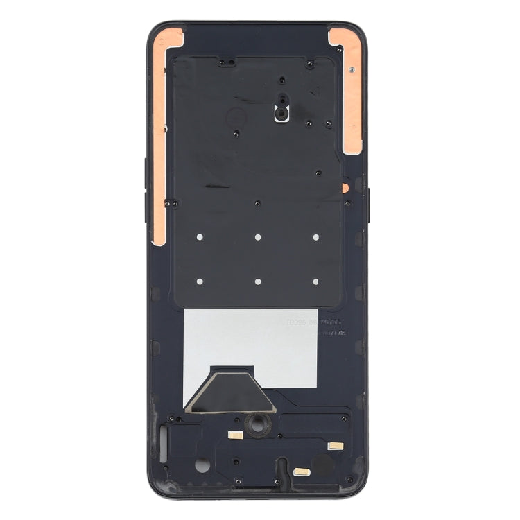 For OPPO Reno 10x zoom Front Housing LCD Frame Bezel Plate (Black) - Frame Bezel Plate by PMC Jewellery | Online Shopping South Africa | PMC Jewellery