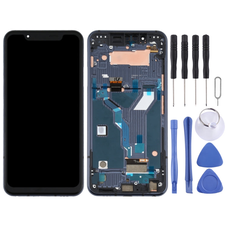 LCD Screen for LG G8s ThinQ LMG810, LM-G810, LMG810EAW with Digitizer Full Assembly With Frame (Black) - For LG by PMC Jewellery | Online Shopping South Africa | PMC Jewellery