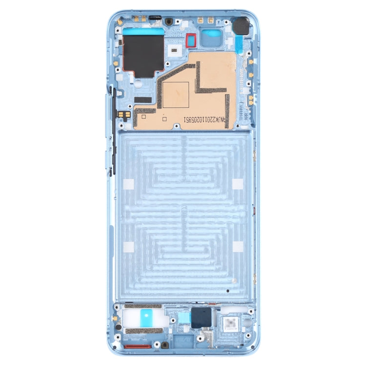 Original Front Housing LCD Frame Bezel Plate for Xiaomi Mi 11 (Blue) - Frame Bezel Plate by PMC Jewellery | Online Shopping South Africa | PMC Jewellery