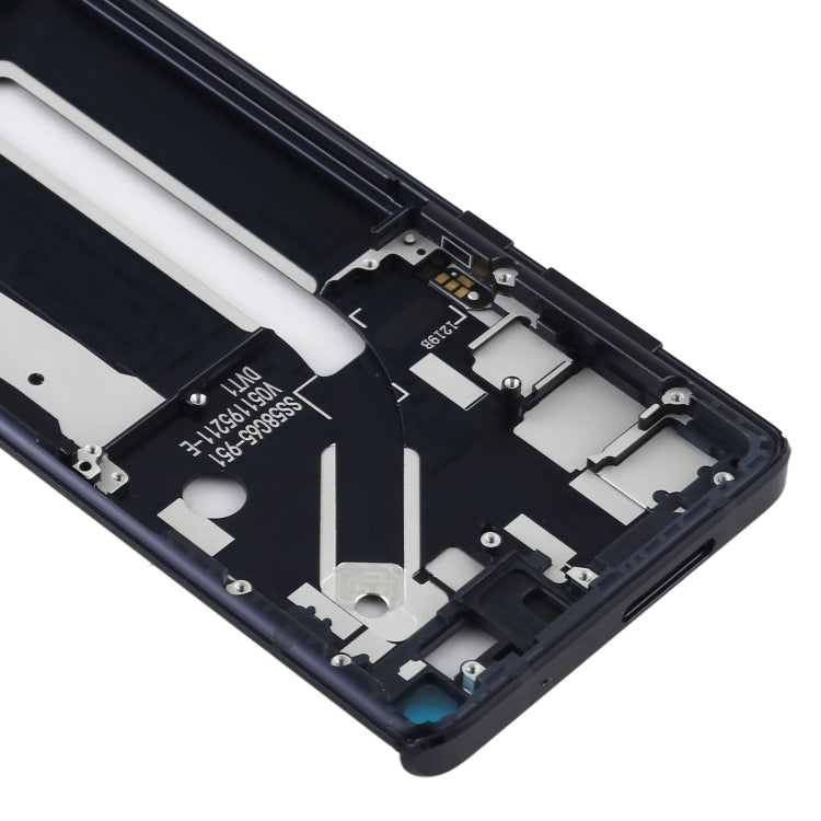 Middle Frame Bezel Plate for Motorola Edge XT2063-3(Black) - Frame Bezel Plate by PMC TechLife | Online Shopping South Africa | PMC TechLife