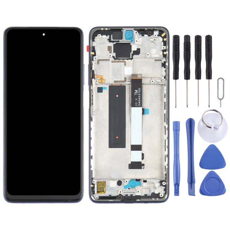 Original LCD Screen for Xiaomi Redmi Note 9 Pro 5G / Mi 10T Lite 5G M2007J17C M2007J17G Digitizer Full Assembly with Frame(Blue) - LCD Screen by PMC Jewellery | Online Shopping South Africa | PMC Jewellery