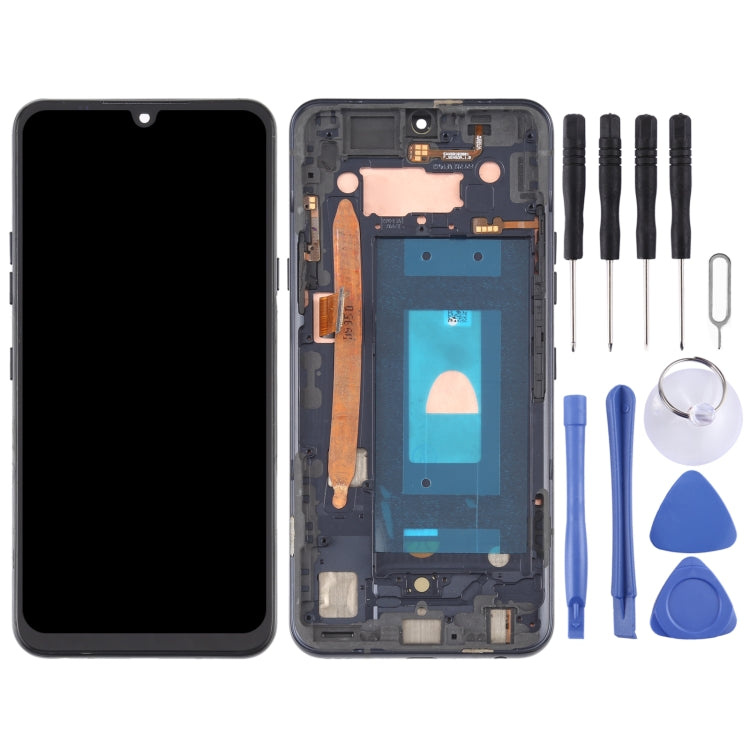 Original LCD Screen for LG G8X ThinQ LMG850EMW LM-G850 Digitizer Full Assembly with Frame (Black) - For LG by PMC Jewellery | Online Shopping South Africa | PMC Jewellery