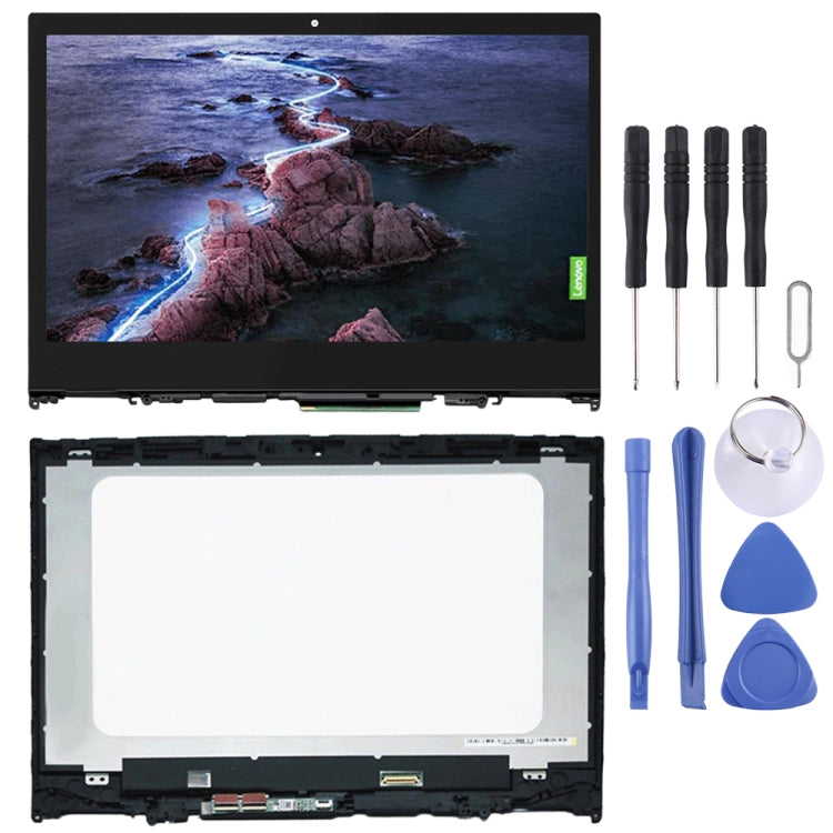 1366 x 768px OEM LCD Screen for Lenovo Yoga 520-14IKB Digitizer Full Assembly With Frame (Black) - free shipping - PMC TechLife - Order now!
