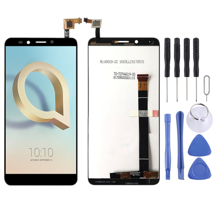 LCD Screen and Digitizer Full Assembly for Alcatel A7 XL A7XL 7071DX 7071(Black) - LCD Screen by PMC Jewellery | Online Shopping South Africa | PMC Jewellery