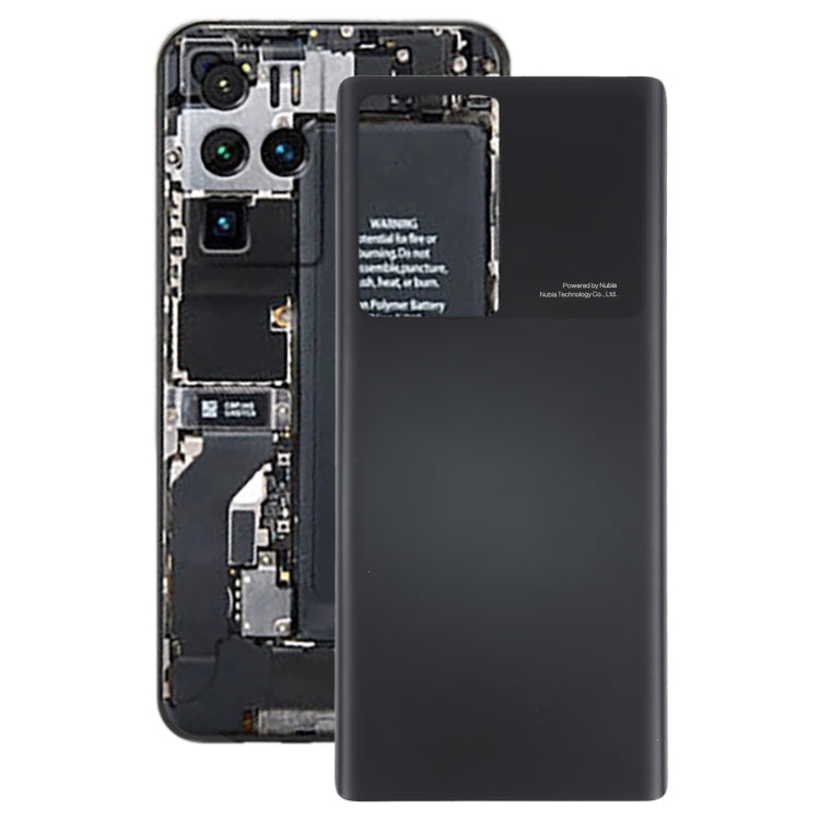 Glass Battery Back Cover for ZTE Nubia Z30 Pro(Black) - For ZTE by PMC TechLife | Online Shopping South Africa | PMC TechLife