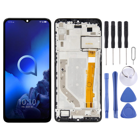 LCD Screen and Digitizer Full Assembly With Frame for Alcatel 3X 2019 5048Y 5048U 5048 OT5048Y OT5048(Black) - LCD Screen by PMC Jewellery | Online Shopping South Africa | PMC Jewellery