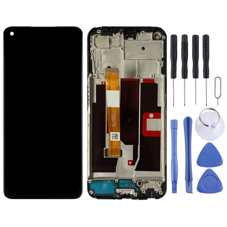 For OnePlus Nord N200 5G DE2118 Digitizer Full Assembly with Frame OEM LCD Screen (Black) - LCD Screen by PMC Jewellery | Online Shopping South Africa | PMC Jewellery