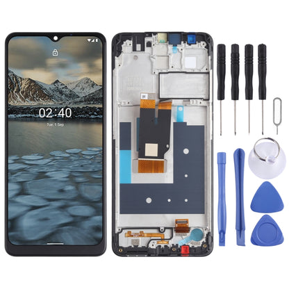 LCD Screen and Digitizer Full Assembly with Frame for Nokia 2.4 TA-1277 TA-1275 TA-1274 TA-1270(Black) - LCD Screen by PMC Jewellery | Online Shopping South Africa | PMC Jewellery