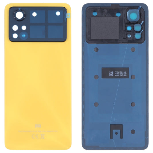 Original Battery Back Cover for Xiaomi Poco X4 Pro 5G (Yellow) - Back Cover by PMC Jewellery | Online Shopping South Africa | PMC Jewellery