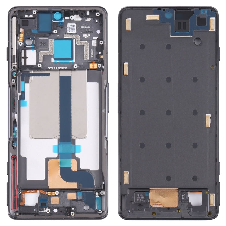 Front Housing LCD Frame Bezel Plate for Xiaomi Redmi K50 Gaming/Poco F4 GT(Black) - Frame Bezel Plate by PMC Jewellery | Online Shopping South Africa | PMC Jewellery