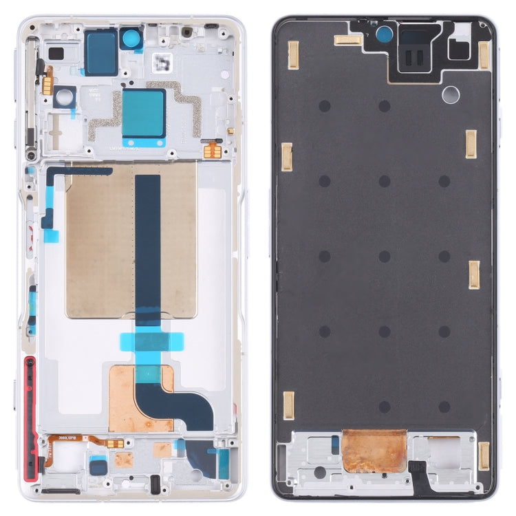 Front Housing LCD Frame Bezel Plate for Xiaomi Redmi K50 Gaming/Poco F4 GT(White) - Frame Bezel Plate by PMC Jewellery | Online Shopping South Africa | PMC Jewellery