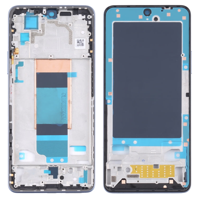 Front Housing LCD Frame Bezel Plate for Xiaomi Redmi K40S / Poco F4(Blue) - Frame Bezel Plate by PMC Jewellery | Online Shopping South Africa | PMC Jewellery