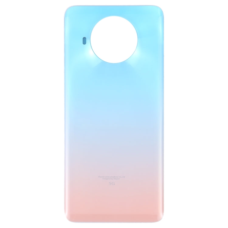 Glass Battery Back Cover for Xiaomi Redmi Note 9 Pro 5G/Mi 10T Lite 5G(Lake Blue) - Back Cover by PMC Jewellery | Online Shopping South Africa | PMC Jewellery