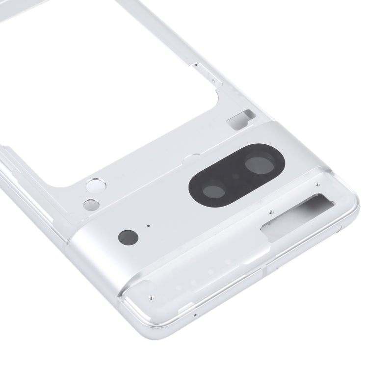 For Google Pixel 7 Front Housing LCD Frame Bezel Plate(Silver) - Frame Bezel Plate by PMC Jewellery | Online Shopping South Africa | PMC Jewellery