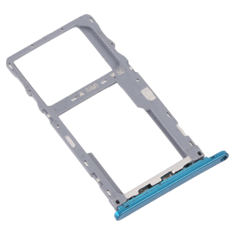 For Alcatel 3L 2020 Original SIM Card Tray + Micro SD Card Tray (Green) - Card Tray by PMC TechLife | Online Shopping South Africa | PMC TechLife