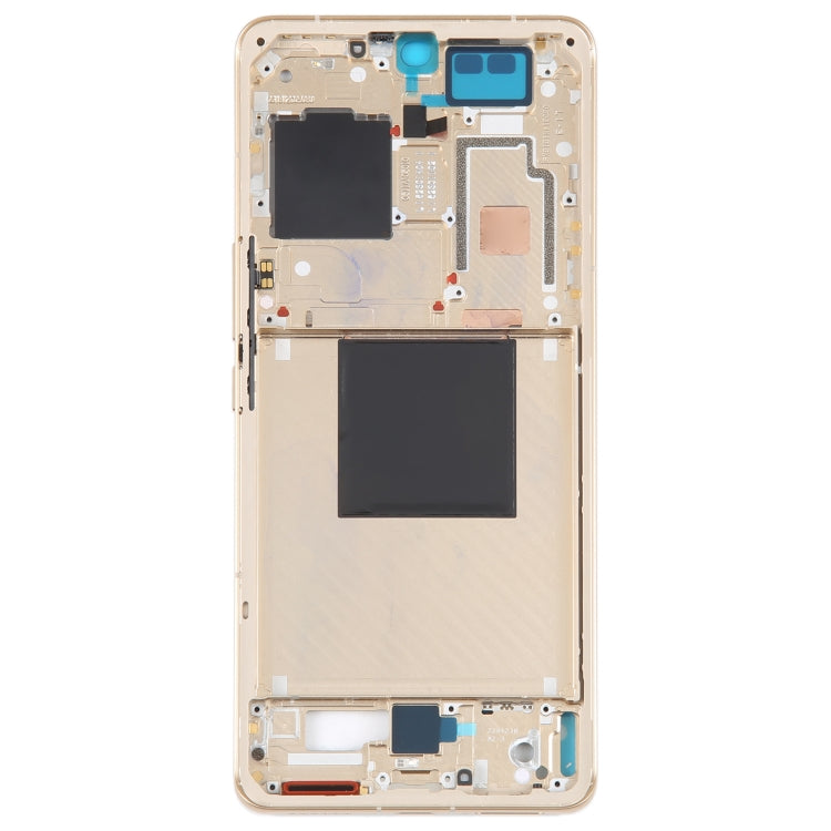 For Xiaomi 12S Ultra Original Front Housing LCD Frame Bezel Plate (Gold) - Frame Bezel Plate by PMC Jewellery | Online Shopping South Africa | PMC Jewellery