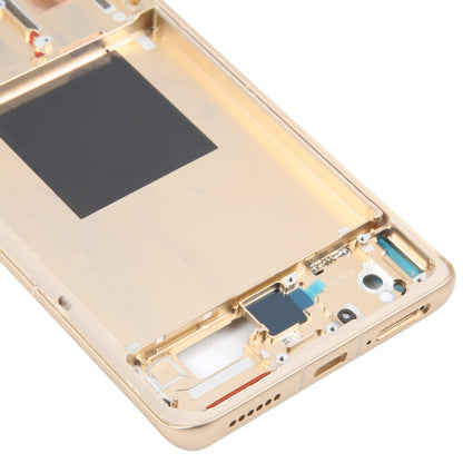 For Xiaomi 12S Ultra Original Front Housing LCD Frame Bezel Plate (Gold) - Frame Bezel Plate by PMC Jewellery | Online Shopping South Africa | PMC Jewellery