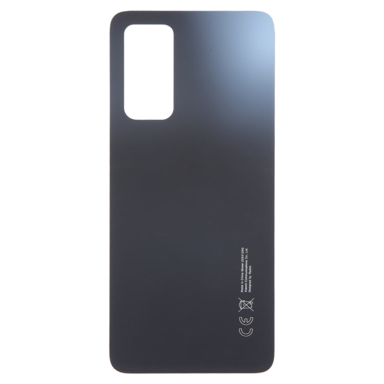 For Xiaomi 12 Lite Glass Battery Back Cover(Black) - Back Cover by PMC Jewellery | Online Shopping South Africa | PMC Jewellery