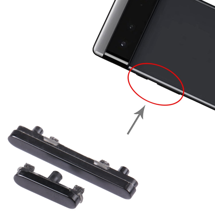 For Google Pixel 6 Original Power Button + Volume Button Control Button (Black) - Others by PMC TechLife | Online Shopping South Africa | PMC TechLife | Buy Now Pay Later Mobicred