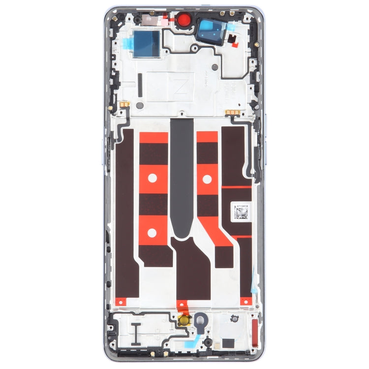 For OPPO A1 Pro Original Front Housing LCD Frame Bezel Plate (Blue) - Frame Bezel Plate by PMC Jewellery | Online Shopping South Africa | PMC Jewellery